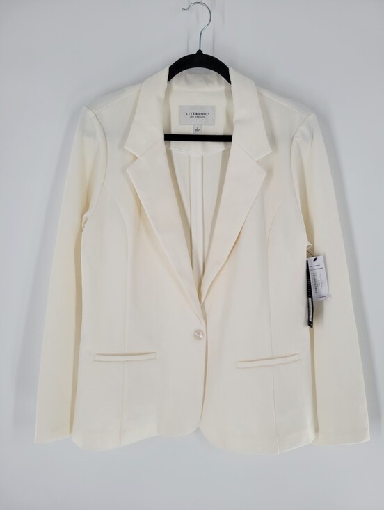 Liverpool Jackets & Blazers - Liverpool Los Angeles Womens Whiter White Blazer Size L New